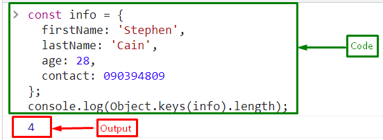 How To Count Number Of Keys In Object In Javascript