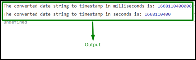 Convert A Date String To A Timestamp Using Javascript