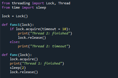 Python Thread Lock