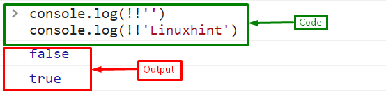 Double Exclamation Operator Example In JavaScript Linux Consultant