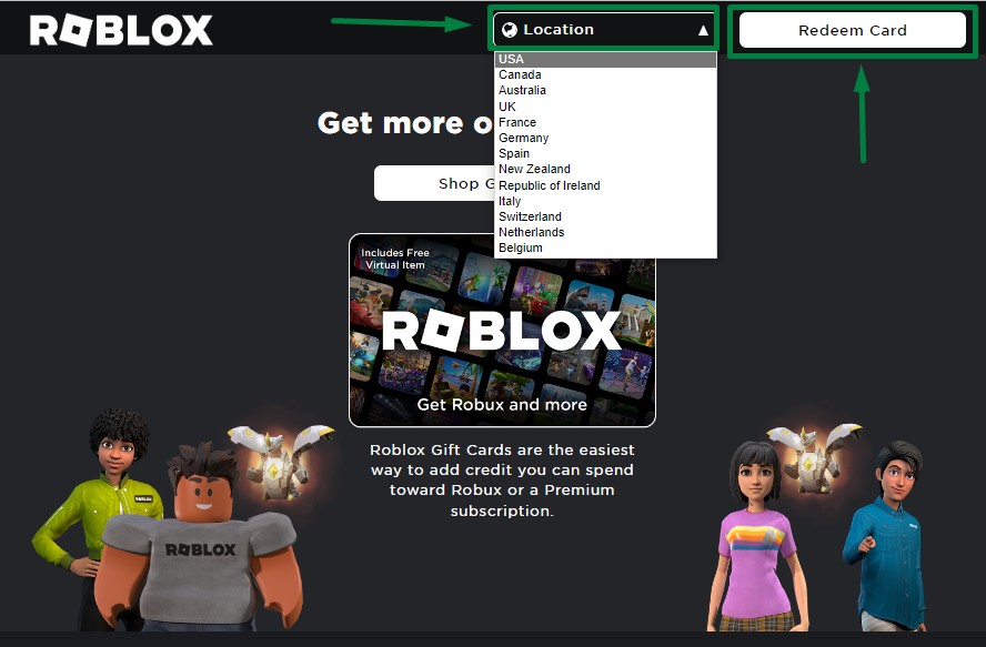 How to redeem a Roblox Gift Card 