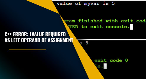 lvalue required as left operand of assignment en c