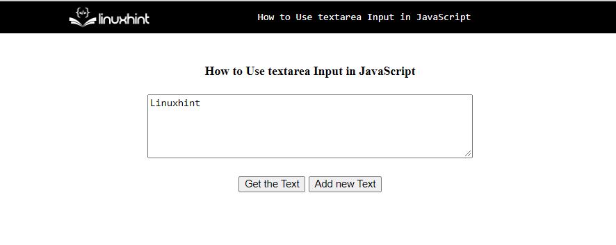 How To Use Textarea Input In Javascript Linux Consultant