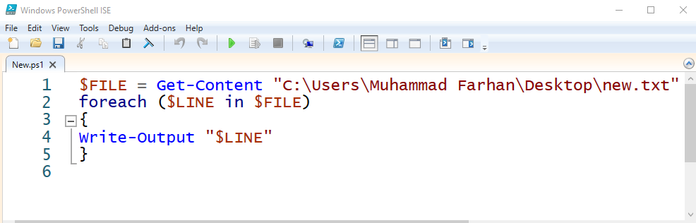 Read File Line By Line In Powershell