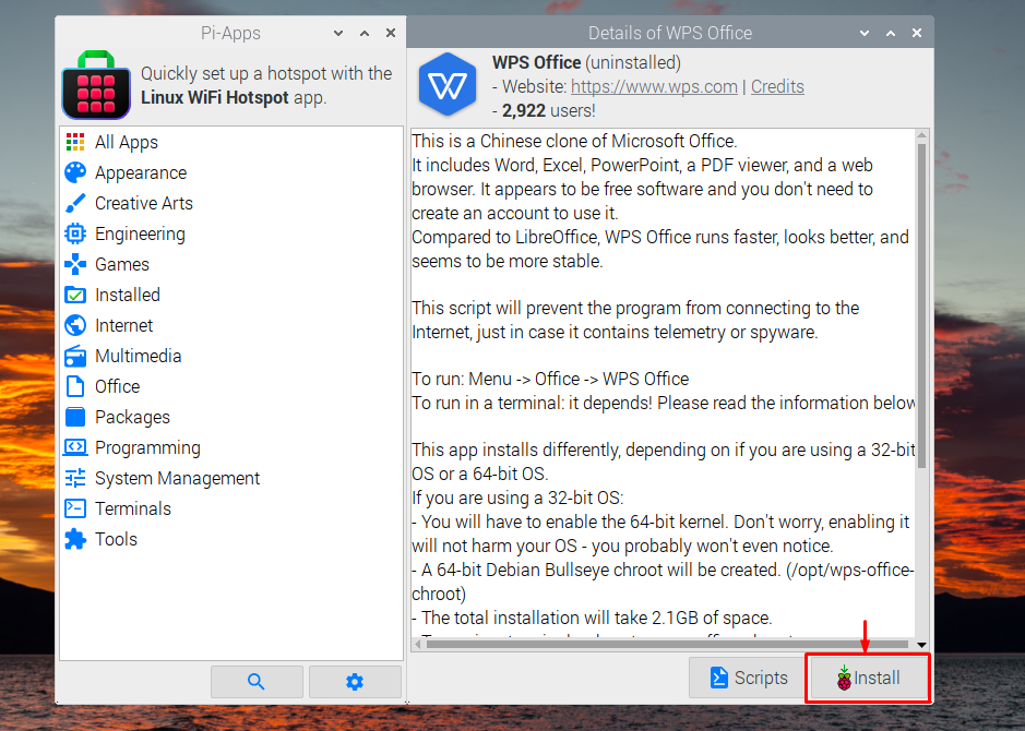 How to Install WPS Office on Raspberry Pi
