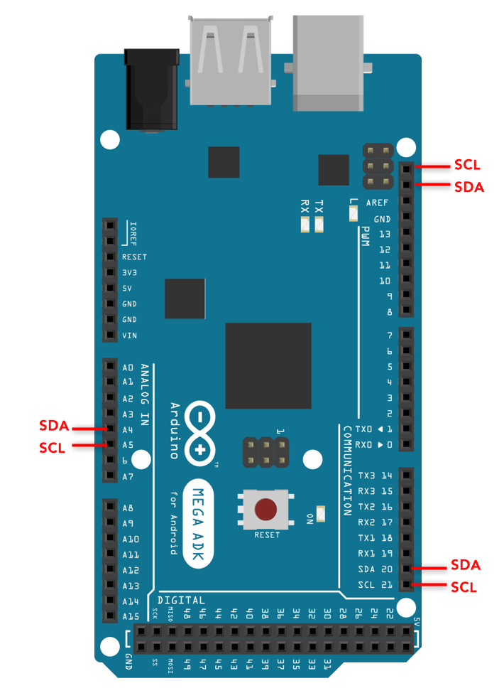 Sda scl arduino