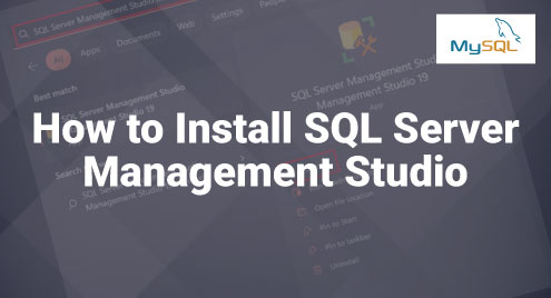 How to Install SQL Server Management Studio