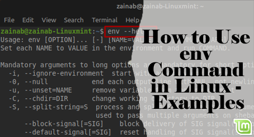 Env Command in Linux, Linux