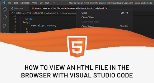 How to View an HTML File in the Browser with Visual Studio Code