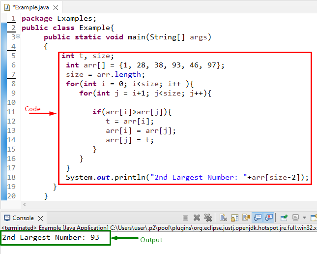 How To Find The Second Largest Number In An Array In Java Linux 