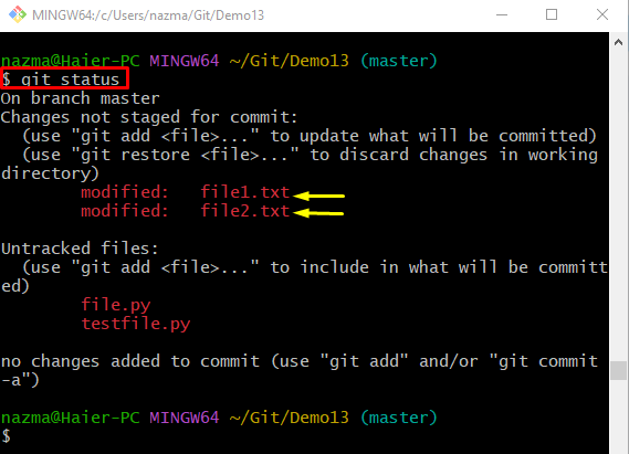 Restore Command In Git