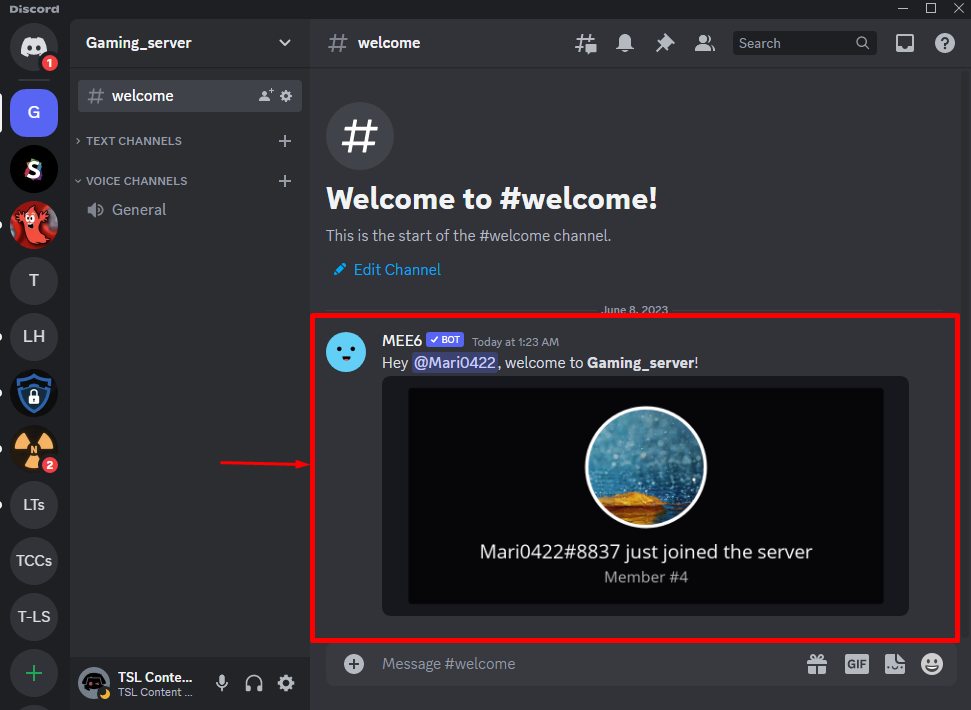 Create Discord server and set up a welcome experience