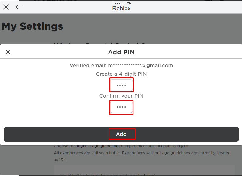 How Do I Add, Change, or Remove a PIN in Roblox?