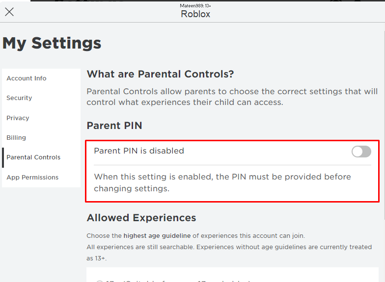 How Do I Add, Change, or Remove a PIN in Roblox?