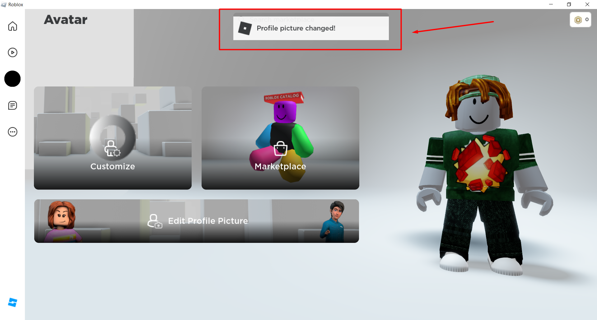 How to Change Profile Picture in Roblox?