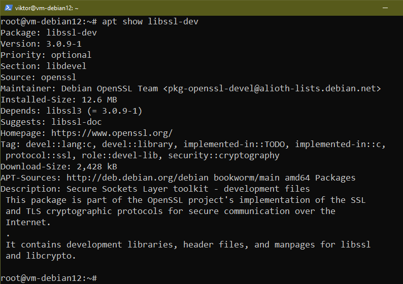 Debian 12 Install OpenSSL Libraries Linux Consultant