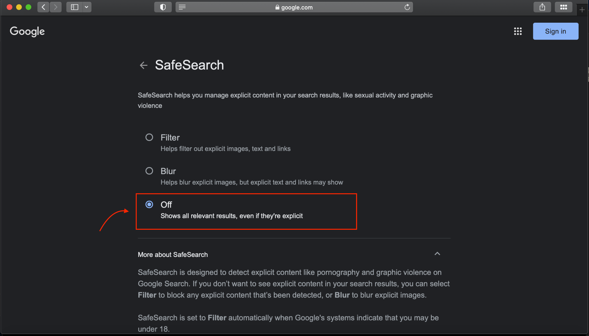 How To Disable Google Safesearch And