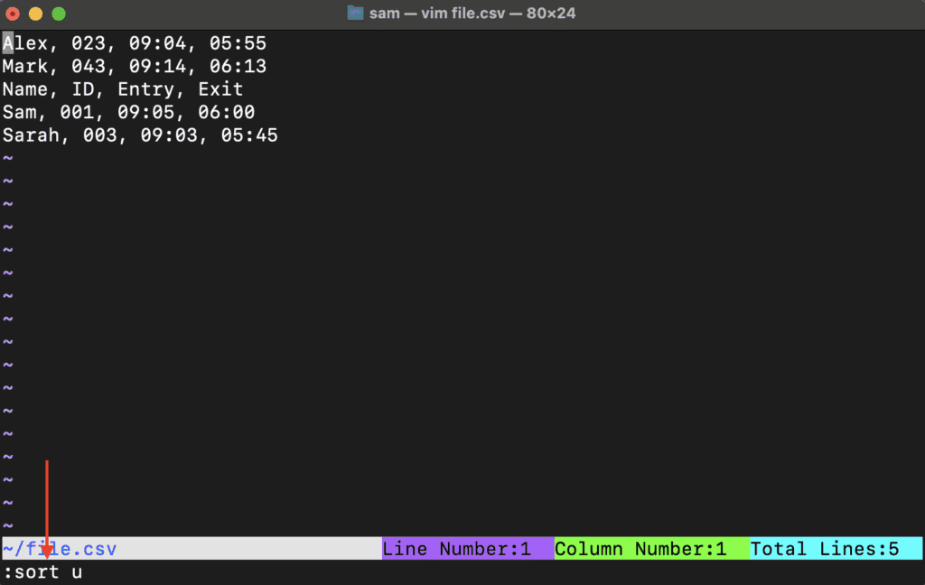 How to Remove Duplicate Lines in Vim – Linux Hint
