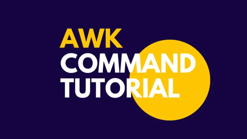 AWK command tutorial